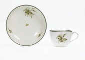 A PINXTON TEACUP AND SAUCER<br