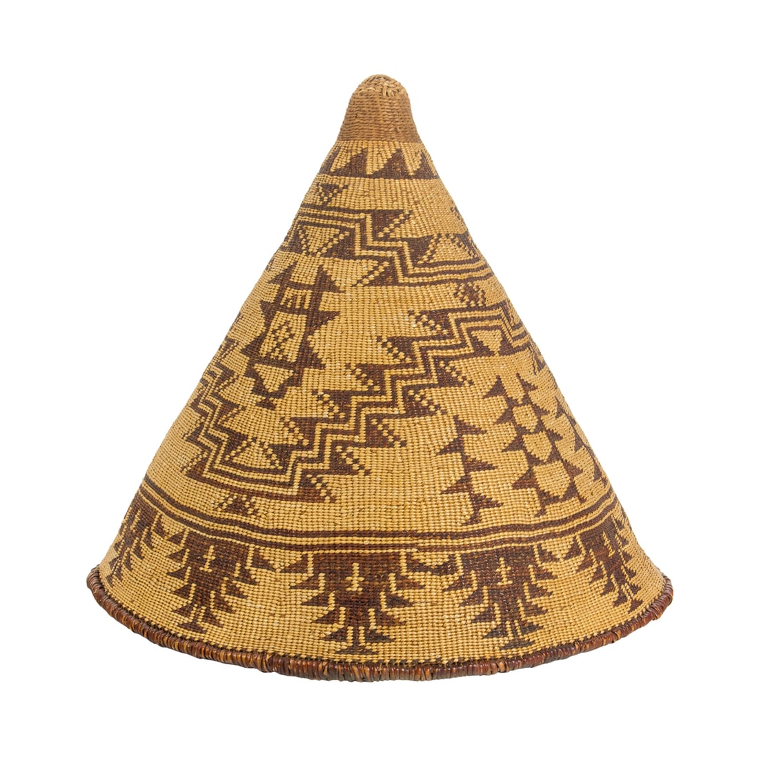 A PITT RIVER BURDEN BASKET,