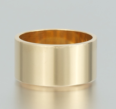 A Plain Gold Band 14k yellow gold