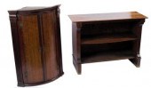 A plain oak bookcase, 103cm wi