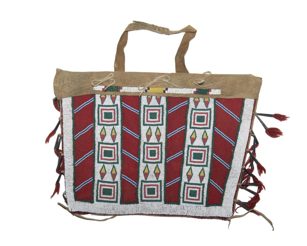 A PLAINS BEADED HIDE POSSIBLE