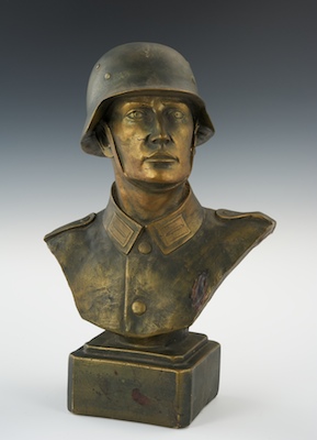 A Plaster Bust of a German