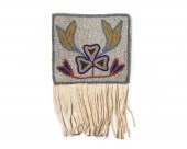A PLATEAU BEADED POUCHA Platea