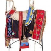 A Plateau Beaded Saddle 
20th