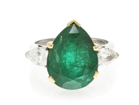 * A Platinum 18 Karat Yellow Gold
