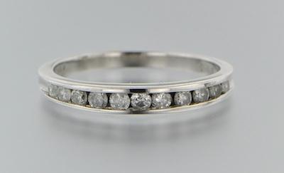 A Platinum and Diamond Band 950