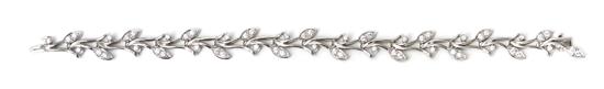 A Platinum and Diamond Bracelet