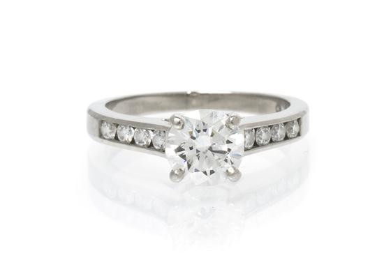 A Platinum and Diamond Ring Jeff