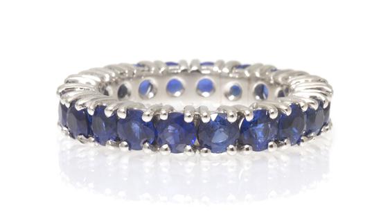 A Platinum and Sapphire Eternity