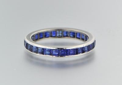 A Platinum and Sapphire Eternity