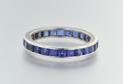 A Platinum and Sapphire Eternity
