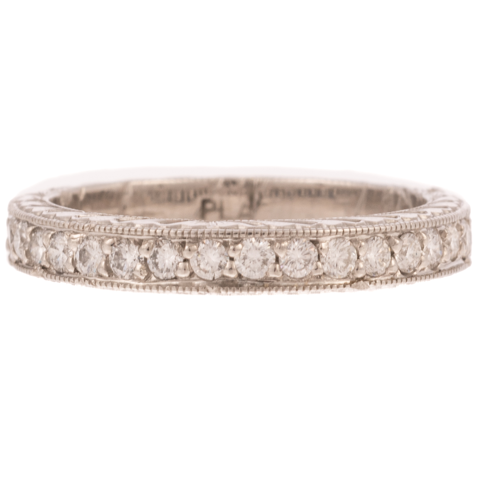 A PLATINUM DIAMOND WEDDING BAND