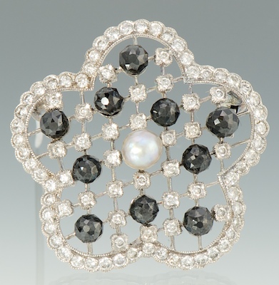 A Platinum Pearl White and Black