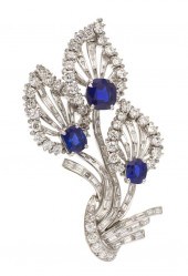 *A Platinum Sapphire and Diamo