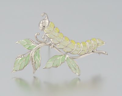 A Plique-a-Jour and Diamond