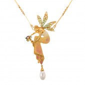 A PLIQUE-A-JOUR ENAMEL NYMPH N
