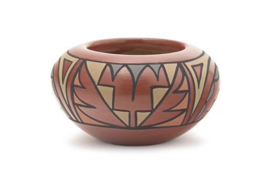 A Pojaque Polychrome Pot signed Joe