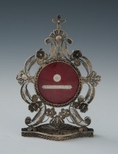 A Polish Silver Filagree Reliq