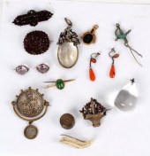 A polished rock crystal pendan
