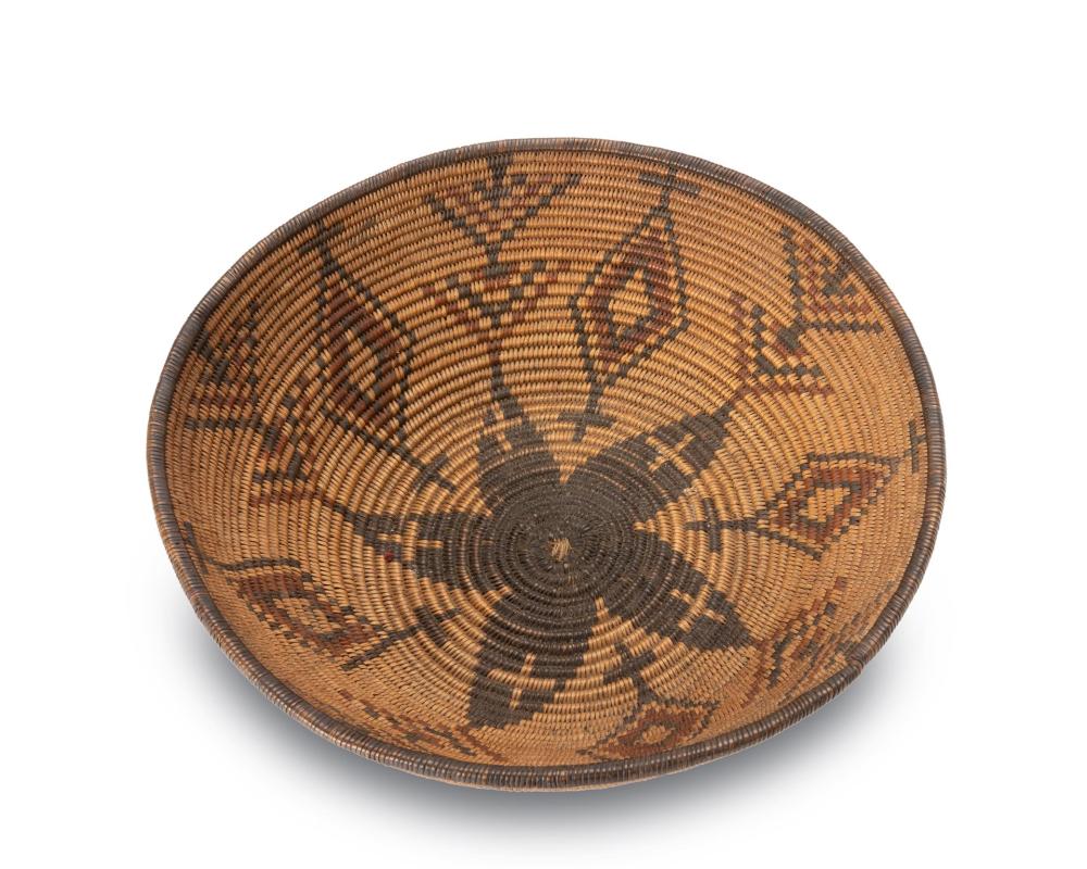 A POLYCHROME APACHE BASKETA
