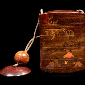 A Polychrome, Gold and Black