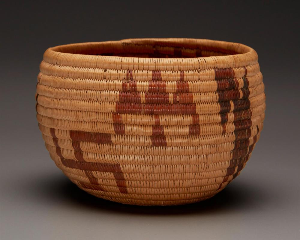A POLYCHROME PAIUTE BASKETA