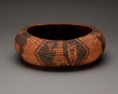 A POLYCHROME POMO PICTORIAL BA