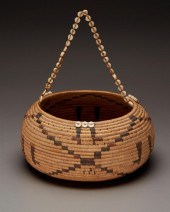 A POLYCHROME POMO PICTORIAL GI