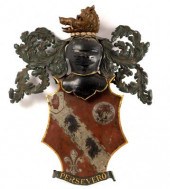 A polychrome sheet copper armo