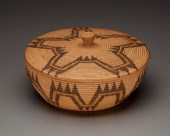 A POLYCHROME SHOSHONE LIDDED B