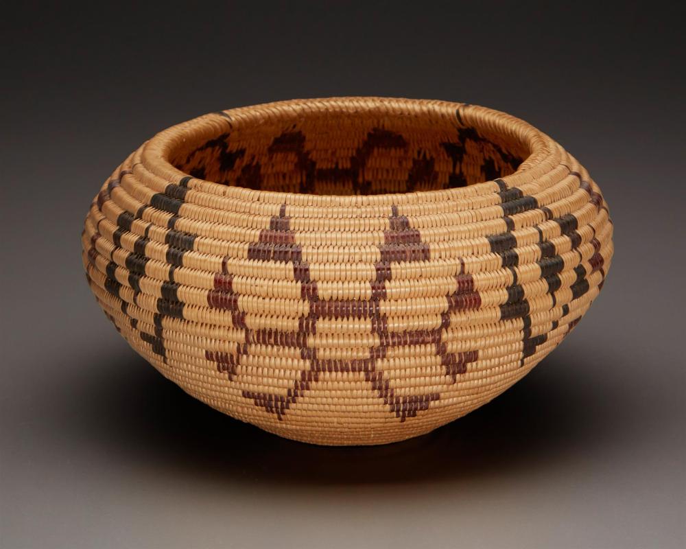 A POLYCHROME WASHOE BASKETA