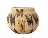 A POLYCHROME WOUNAAN BASKETA p