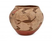 A POLYCHROME ZIA PUEBLO OLLA P