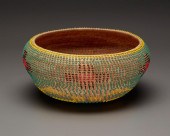 A POMO BEADED BASKETA Pomo bea