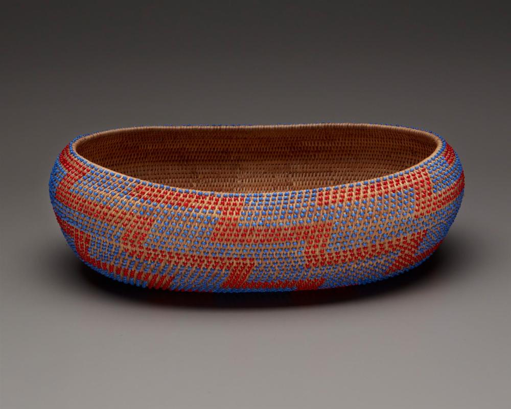 A POMO BEADED TREASURE BASKETA Pomo