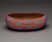 A POMO BEADED TREASURE BASKETA