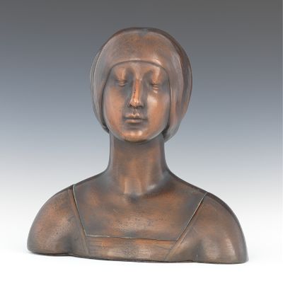 A Pompeian Bronze Co. Bust