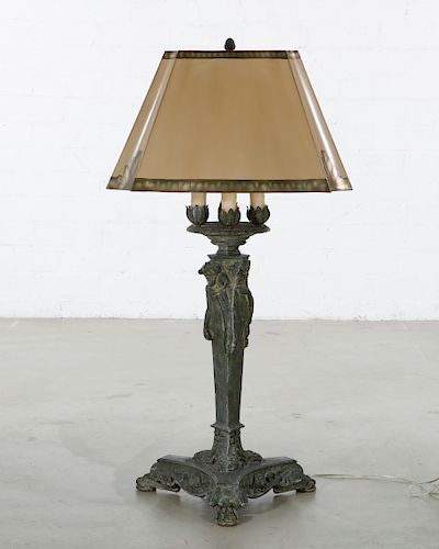 A POMPEIIAN STYLE PATINATED