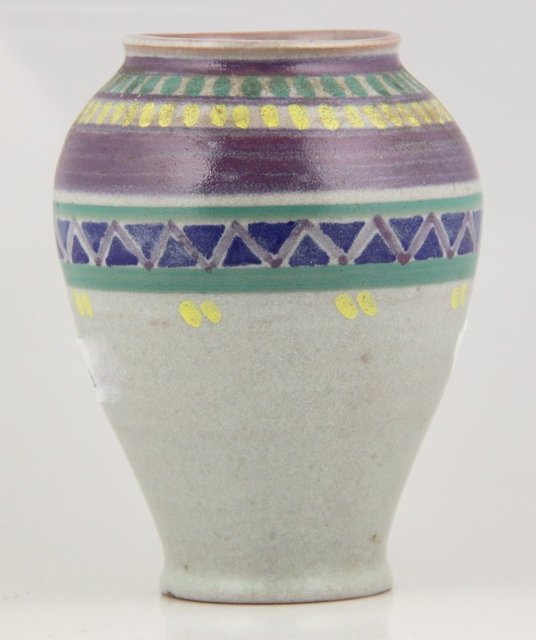 A Poole Pottery inverted pear