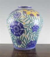 A Poole pottery ovoid vase pai