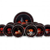 A Porcelain Dessert Service by
