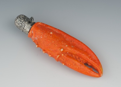 A Porcelain Etui with Sterling