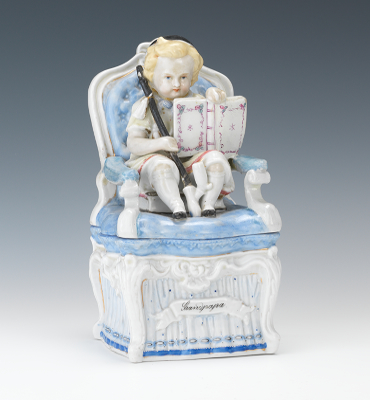 A Porcelain Figural Tobacco