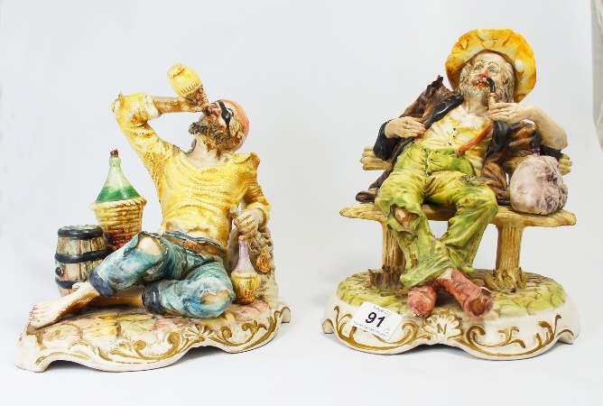 A Porcelain Figure of a Tramp