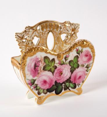 A porcelain heart-shaped wall