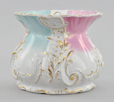 A Porcelain Ladies Spitoon Of a