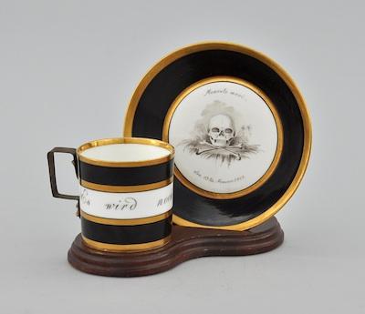 A Porcelain "Memento Mori" Cup