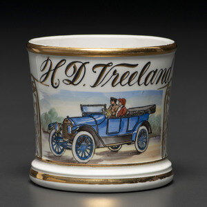 A Porcelain Shaving Mug Depicting