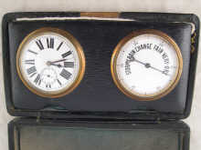 A portable combined timepiece and