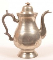 A. PORTER PEWTER COFFEE POT.A.